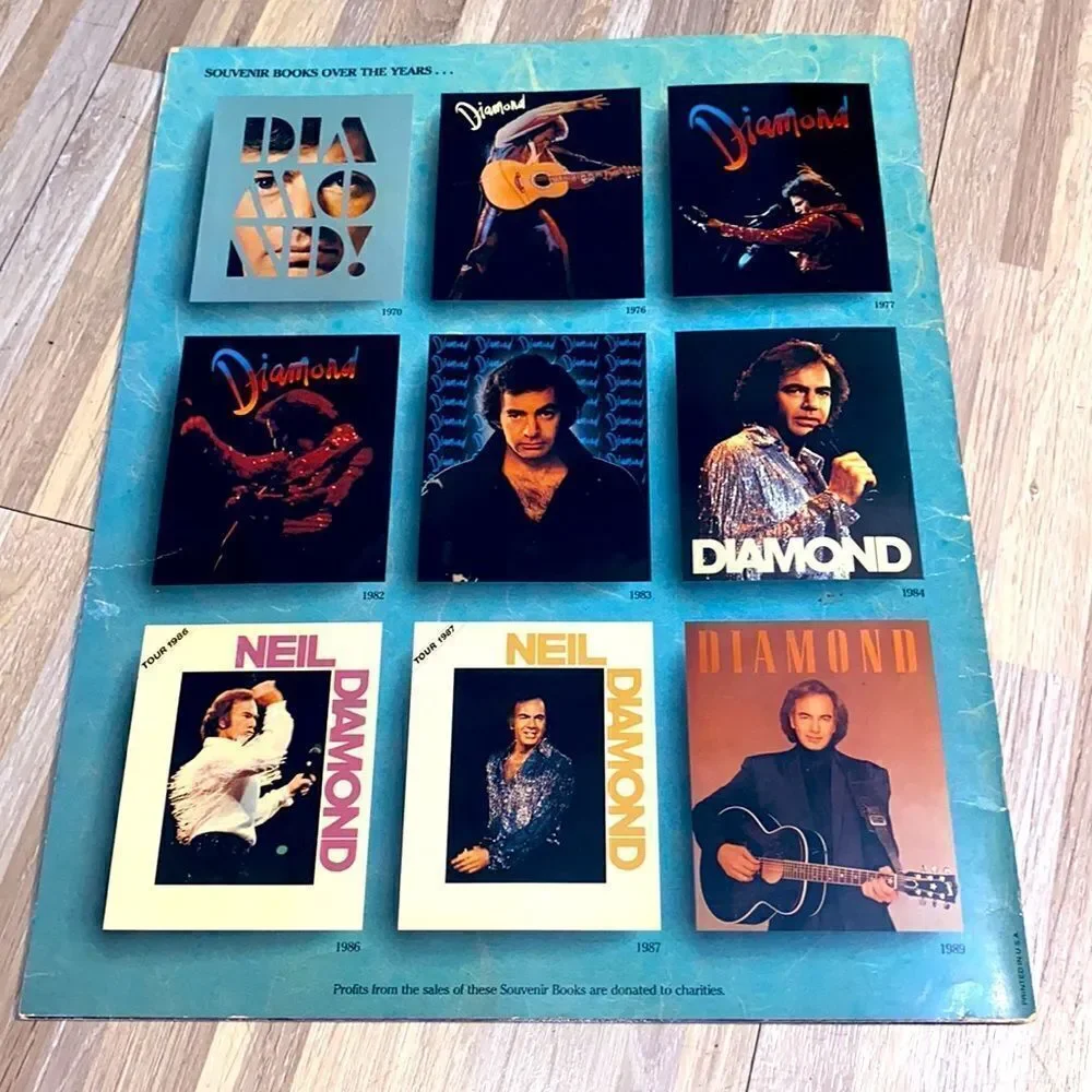 Neil Diamond 1990s Souvenir Concert Program Lovescape tour in Los Angeles